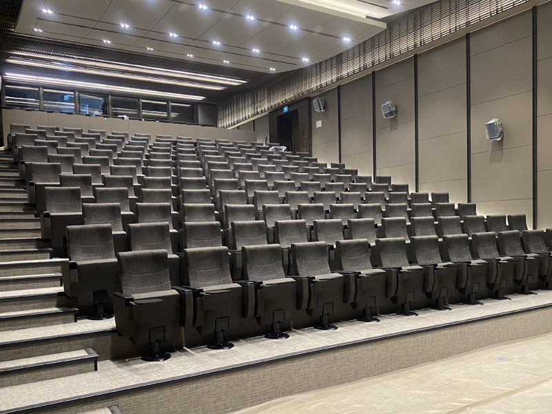 auditorium gray color chairs