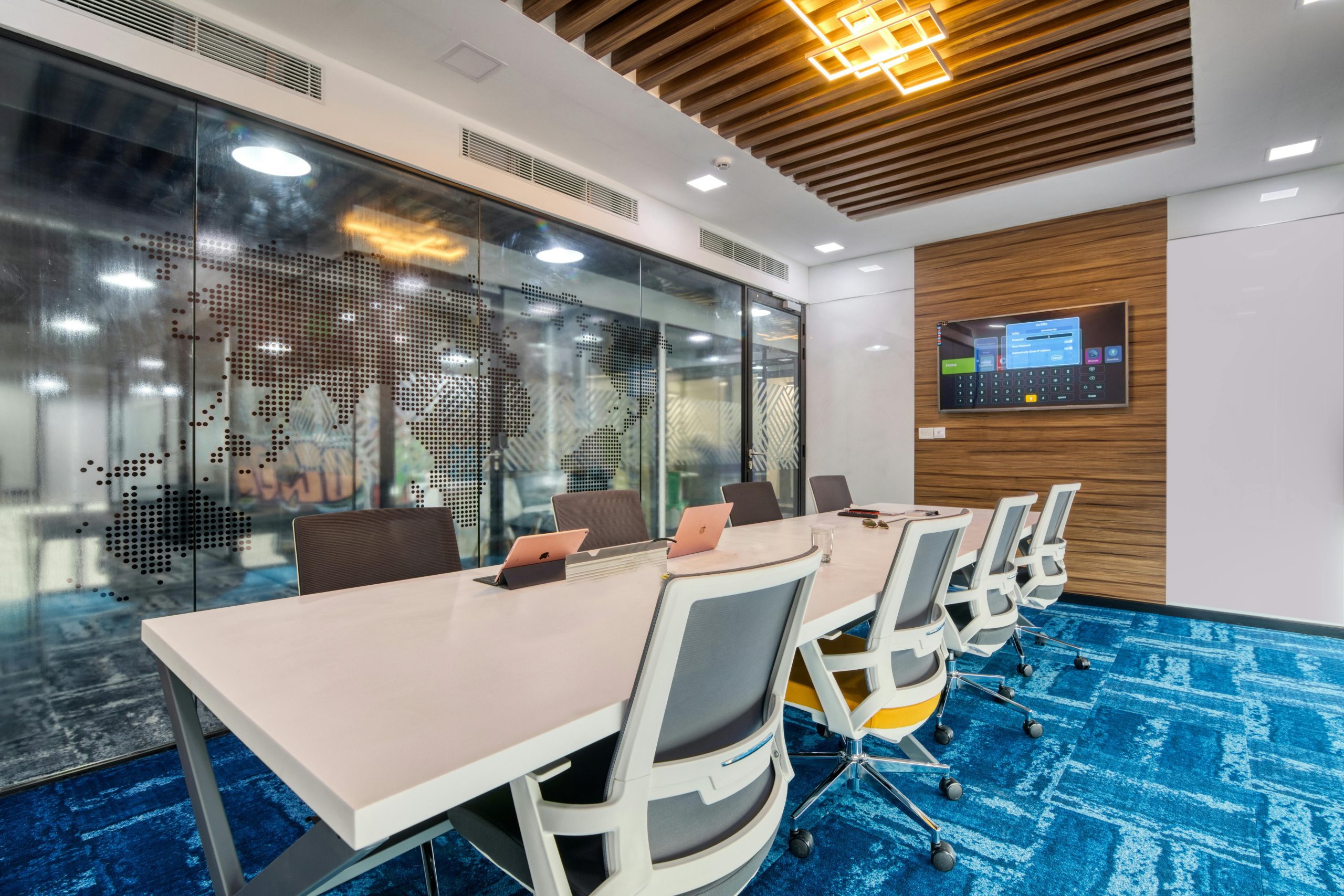 Rectangle Meeting table with chairs